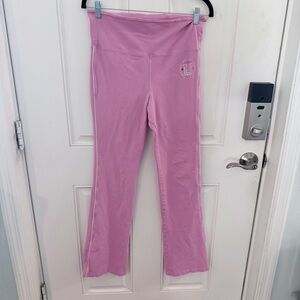 PINK Victoria’s Secret Fold Over Yoga Pants M | Y2K Flare